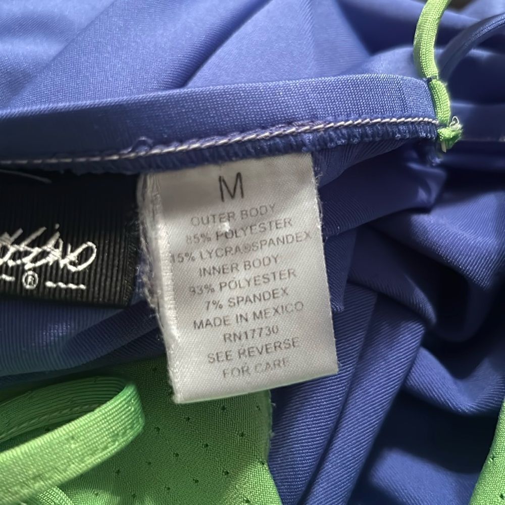 🎀 Vintage 🎀 90s Target Purple and Green Layered Spaghetti Strap Tank Top Medium - Picture 7 of 8